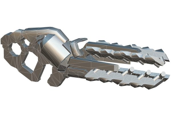LowPoly Sci Fi Assault Heavy Machine Gun