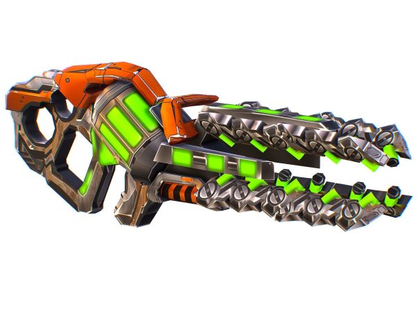LowPoly Sci Fi Assault Heavy Machine Gun