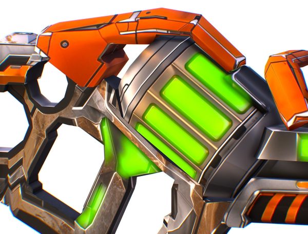LowPoly Sci Fi Assault Heavy Machine Gun