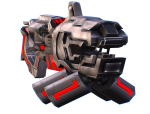LowPoly Sci-Fi Assault Heavy Machine Gun