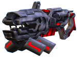LowPoly Sci-Fi Assault Heavy Machine Gun