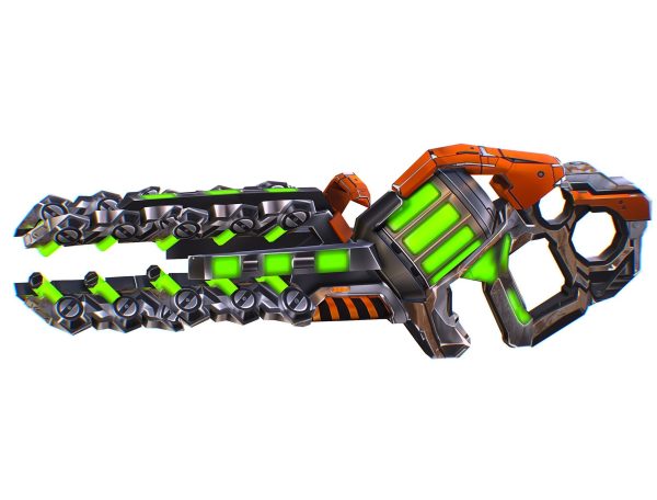 LowPoly Sci Fi Assault Heavy Machine Gun