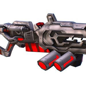 LowPoly Sci-Fi Assault Heavy Machine Gun