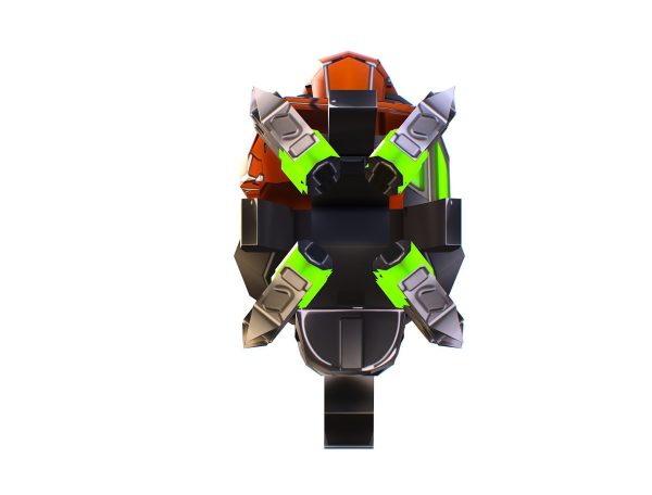 LowPoly Sci Fi Assault Heavy Machine Gun
