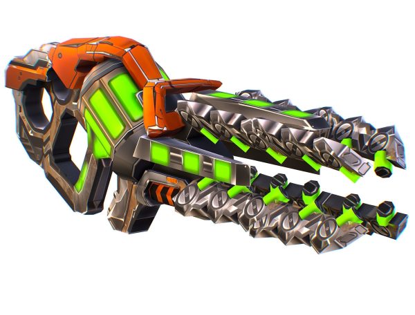 LowPoly Sci Fi Assault Heavy Machine Gun