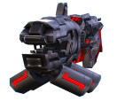LowPoly Sci-Fi Assault Heavy Machine Gun