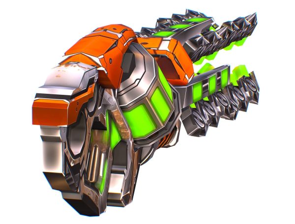 LowPoly Sci Fi Assault Heavy Machine Gun