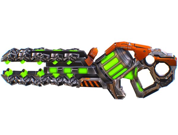 LowPoly Sci Fi Assault Heavy Machine Gun