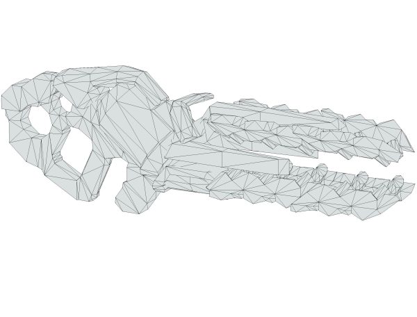 LowPoly Sci Fi Assault Heavy Machine Gun