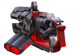 LowPoly Sci-Fi Assault Heavy Machine Gun