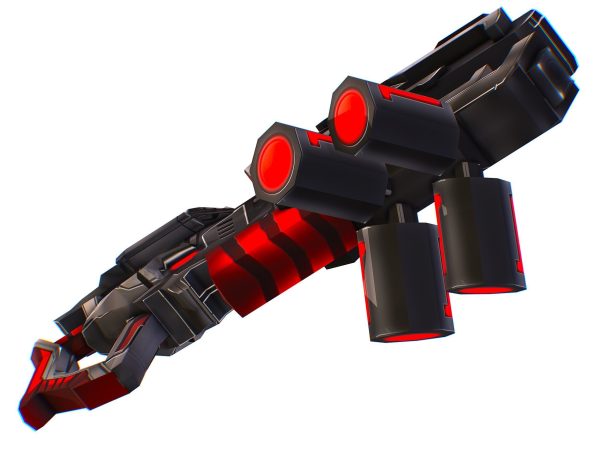 LowPoly Sci-Fi Assault Heavy Machine Gun