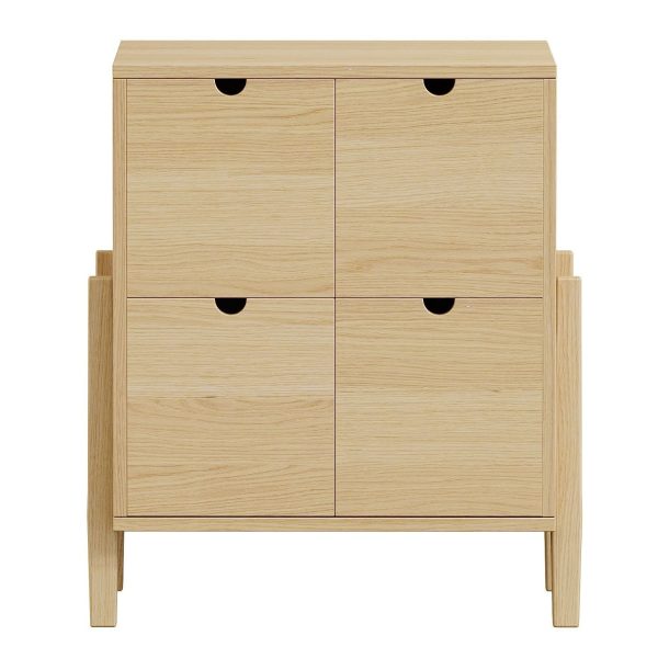 Lubin Storage Chest of drawers in solid teak