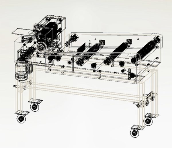 Machine for making salted sticks