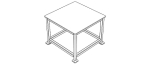 Machine Table with 1200 X 1200 Top