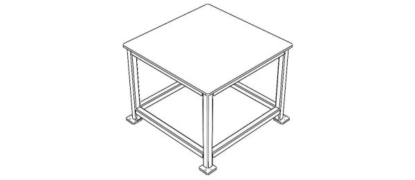 Machine Table with 1200 X 1200 Top