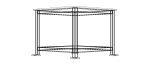 Machine Table with 1200 X 1200 Top