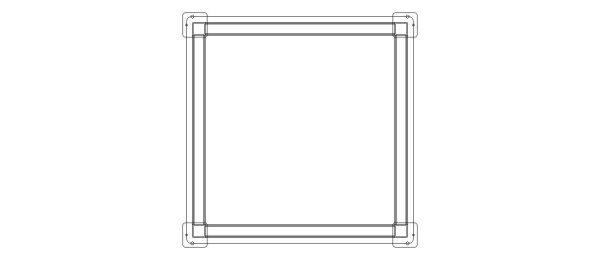 Machine Table with 1200 X 1200 Top
