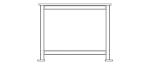 Machine Table with 1200 X 1200 Top