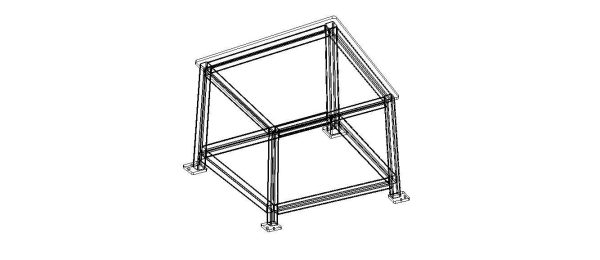 Machine Table with 1200 X 1200 Top