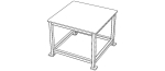 Machine Table with 1200 X 1200 Top