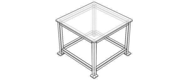 Machine Table with 1200 X 1200 Top