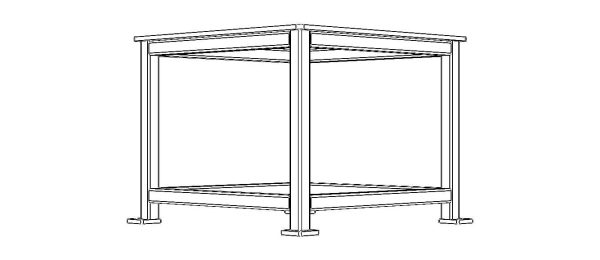 Machine Table with 1200 X 1200 Top