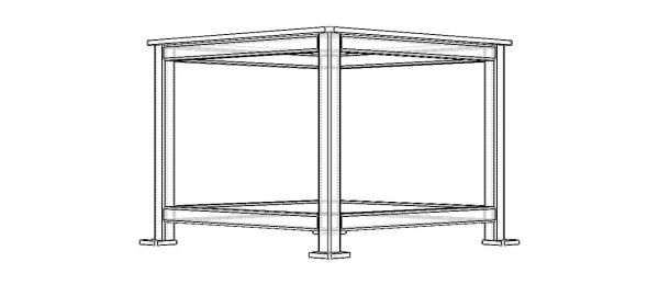 Machine Table with 1200 X 1200 Top