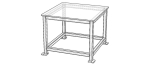 Machine Table with 1200 X 1200 Top