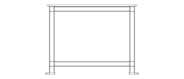Machine Table with 1200 X 1200 Top