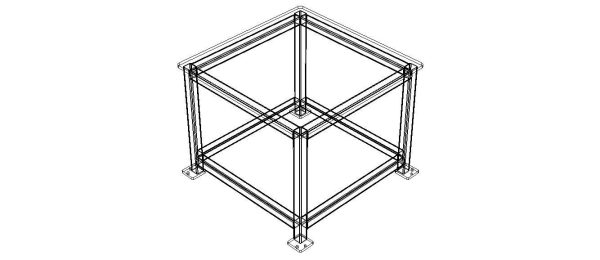 Machine Table with 1200 X 1200 Top