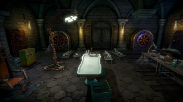 Mad scientist lab scene