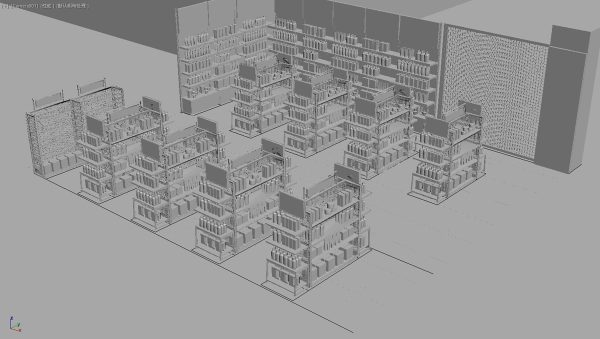 Makeup store 3D model