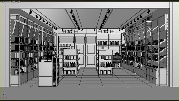 Makeup store 3D model