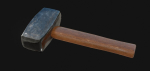 Mallet 3D Model wooden hammer
