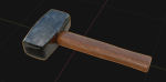 Mallet 3D Model wooden hammer