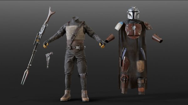 Mandalorian Armor - 3D AssetKit