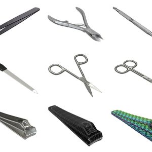 Manicure set teflon-coated stainless steel knife
