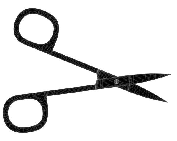 Manicure set teflon-coated stainless steel knife