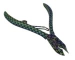 Manicure set teflon-coated stainless steel knife
