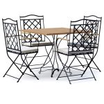 Manutti St-Tropez Dining Chair with Firenze bistro table
