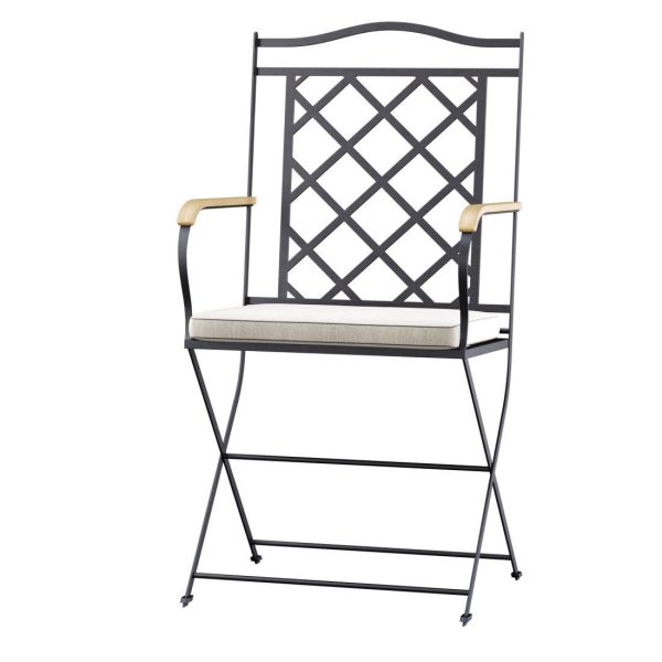 Manutti St-Tropez Dining Chair with Firenze bistro table