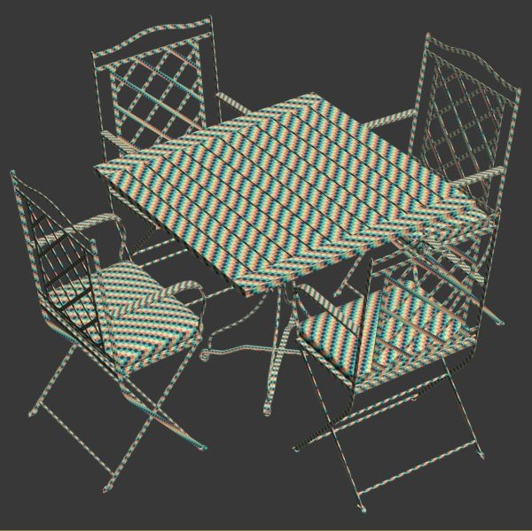 Manutti St-Tropez Dining Chair with Firenze bistro table