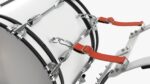 Marching Bass Drum with Carrier 18x10