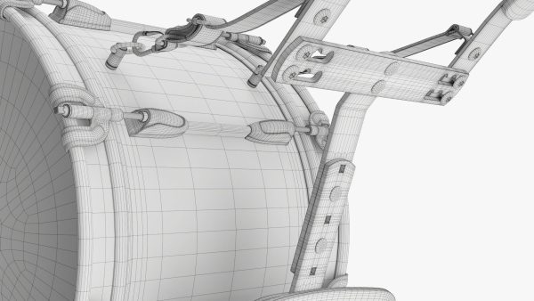 Marching Bass Drum with Carrier 18x10