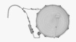 Marching Bass Drum with Carrier 18x10