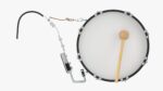 Marching Bass Drum with Carrier 18x10