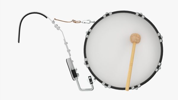 Marching Bass Drum with Carrier 18x10