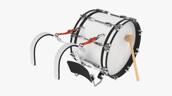 Marching Bass Drum with Carrier 18x10