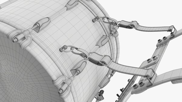Marching Bass Drum with Carrier 18x10