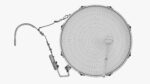Marching Bass Drum with Carrier 24x12